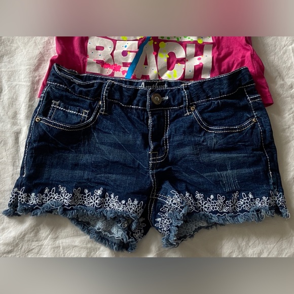 NWT JR’s Sz-3 “Amethyst” DenimShorts & Lightly PreLoved VeniceBeach CA Tank Sz-S - Picture 4 of 16